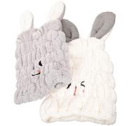 2 Pcs Cuffia Asciugacapelli Per Asciugare Asciugamano Secco Veloce Assorbenti