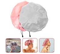 2 Pcs Cuffia Capelli Notte Cappello Per Dormire in Raso Da Doccia