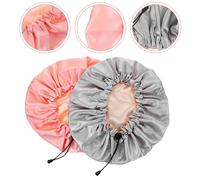 2 Pcs Cuffia Capelli Notte Di Seta Per Dormire Donne Capo Doccia