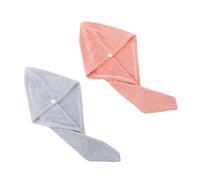 2 Pcs Cuffia Per Asciugare Capelli Ricci Asciugamano Secco Veloce