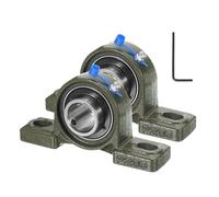 2 Pcs Cuscinetti a Pillow Block UCP205 per 25mm Autocentranti