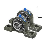 2 Pcs Cuscinetti a Sfera UCP205-15 per Allineamento Automatico 15/16"