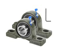 2 Pcs Cuscinetti a Sfera UCP206-18 per Albero da 1-1/8\" Autocentranti