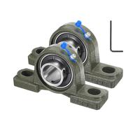 2 Pcs Cuscinetti a Sfera UCP206-19 Perforazione 1-3/16\" Autocentranti
