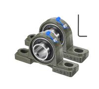 2 Pcs Cuscinetti UCP206-20 per Allineamento Automatico 1-1/4"