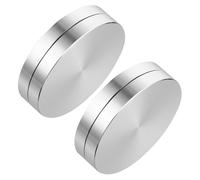 2 Pcs Cuscinetto Lega Di Alluminio Vassoio Girevole Supporto Rotante