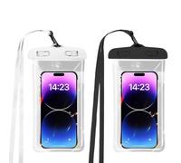 2 Pcs Custodia Impermeabile Smartphone, IPX8 Custodia Subacquea Smartphone Waterproof Phone Case Cover Cellulare Subacquea, Sensibile Cover Subacquea, Porta Cellulare Impermeabile