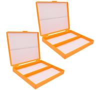 2 Pcs Custodia Per Diapositive Contenitore Diapositiva Al Microscopio