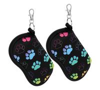 2 Pcs Custodia Per Occhiali Da Appendere Sole Sospesa Borsa Con Cordino