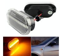 2 PCS D12V / 5W Car LED Leaf Board Side Flowing Water Indicatore di direzione pe