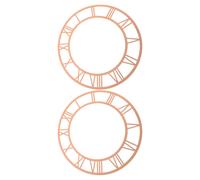 2 Pcs Decalcomanie Con Numeri Romani Orologio Specchio Da Parete Senza Cornice