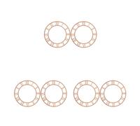 2 Pcs Decalcomanie Con Numeri Romani Orologio Specchio Da Parete Senza Cornice