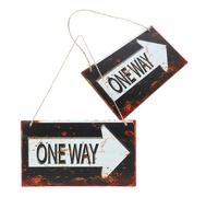 2 Pcs Decorativo Cartello in Legno Da Appendere Alla Parete