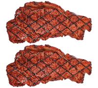 2 Pcs Decorazione Del Cibo Carne Artificiali Oggetti Di Scena Per L'esposizione