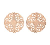 2 Pcs Decorazione Domestica Legno Intagliato Ornato Decalcomanie Per Mobili Di