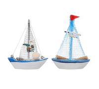 2 Pcs Decorazione Per Barche Vela Barchetta Giocattolo Ornamenti Nautici