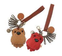 2 Pcs Decorazione Per Il Tastiera Simpatico Portachiavi Con Orsetto