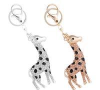 2 Pcs Decorazione Portachiavi Ciondoli Giraffa Per Animali Ciondolo