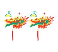 2 Pcs Decorazione Sospesa Forma Di Drago Ornamento Del Capodanno Cinese