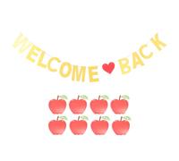 2 Pcs Decorazione Striscione Benvenuti Scuola Decorazioni in Classe Scolastica