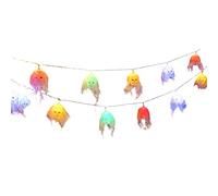 2 Pcs Decorazioni di Halloween Teschio Luci - Catena di luci a LED colorate con teschio di Halloween spettrale | Luci scheletro impermeabili per decorazioni feste di Halloween Abbto