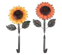 2 Pcs Decorazioni Giardino Ganci Da Parete Rustica Decorazione Della Floreale