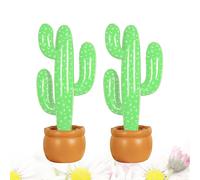 2 Pcs Decorazioni Gonfiabili Hawaii Cactus Gonfiabile All'aperto