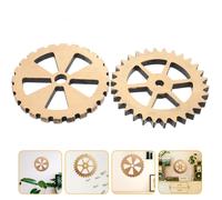 2 Pcs Decorazioni Per Gli Ingranaggi Legno Decorazione Della Parete