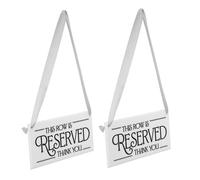 2 PCS Di Sedia Riservata Cartello Riservato in Acrilico Cartelli Appesi