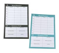 2 Pcs Diario Alimentare Planner Notebook Calendario Pianificazione Dei Pasti