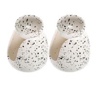 2 Pcs Diffusore Candela Oli Essenziali Bruciatore Scaldacera in Ceramica