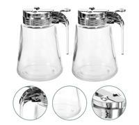 2 Pcs Dispenser Sciroppi Dosatore Crema Contenitore Per Condimenti