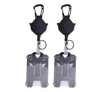 2 PCS Distintivo retrattile Badge Bobina anti -perduta Porta di carta di identificazione multifunzionale per viaggi per viaggi all'aperto