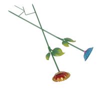 2 Pcs Distributore D'acqua Per Uccelli Mangiatoia Bagno Da Giardino Floreali