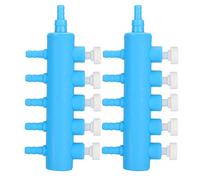 2 pcs Distributore di tubi per tubi per aria splitter per acqua di pesce Accessorio adattatore per pompa di ossigeno (Un minuto cinque)