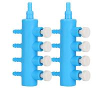 2 pcs Distributore di tubi per tubi per aria splitter per acqua di pesce Accessorio adattatore per pompa di ossigeno (Un minuto quattro)