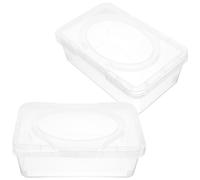 2 Pcs Distributore Salviette Umidificate Custodia Per Contenitore Neonati