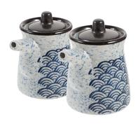 2 Pcs Dosatore Olio Cucina Bottiglia Dispenser Per Salsa Soia Aceto