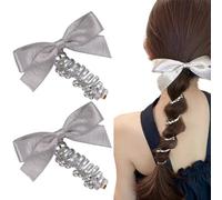 2 PCS Elastici capelli donna, Elastici per Capelli a Spirale Plastica, Elastico per Cavo Telefonico, Elastici a Spirale per Capelli, Elastici Spirale Cavo Telefonico per Donne e Ragazze