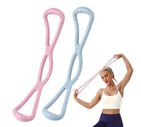 2 PCS Elastici Fitness A Forma Di 8, Bande Elastiche Per Pilates E Esercizi