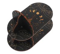 2 Pcs Espositore in Legno Mensola Espositiva Nero Vetrina Parete