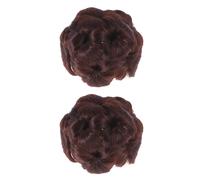 2 Pcs Extension Per Coda Di Cavallo Parrucca Corta Riccia Fermaglio Capelli