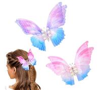 2 PCS Farfalla Mollette per Capelli Bambina, Fermagli per Capelli Donna, Fiocco Capelli Neonata, Clip Capelli Accessori, Fermagli per Capelli a Farfalla Colorato Barrette a Farfalla 3D