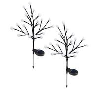 2 Pcs Fari Da Giardino Luci Solari Per Prato Arredamento Energia Solare
