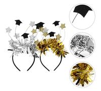 2 Pcs Fascia Per Capelli Da Laurea Banda Decorativa Canda Del Festival