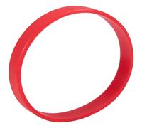 2 Pcs Fashion Silicone Rubber Elasticity Wristband Wrist Band Cuff Bracelet Bangle, Black & Red