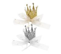 2 PCS Fermagli Per Capelli Corona Mollette Neonata Accessori Bambini Clip