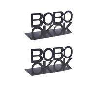 2 Pcs Fermalibri in Metallo Portalibri Per Scaffali Rack Di Letteratura