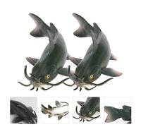 2 Pcs Figurine Di Pesci Miniatura Giocattoli Interattivi Genitore-figlio