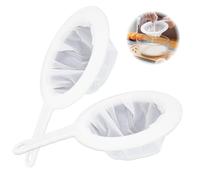 2 PCS Filtro a Setaccio, 120/200 Mesh, Colini a Rete in Nylon Alimentare, Filtro per Liquidi, Vino, Caffè, Kefir, Marmellate, Colino Plastica per Cucina, Colino Fine per Succhi e Latte Vegetale